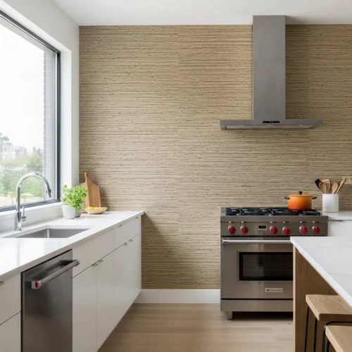 Textured Grasscloth Wallpaper