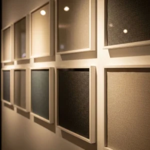 Framed Fabric Feature Wall