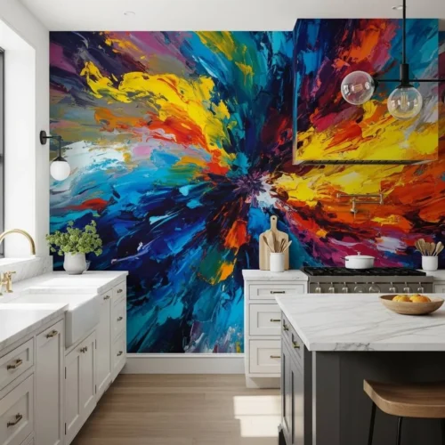 Oversized Abstract Mural