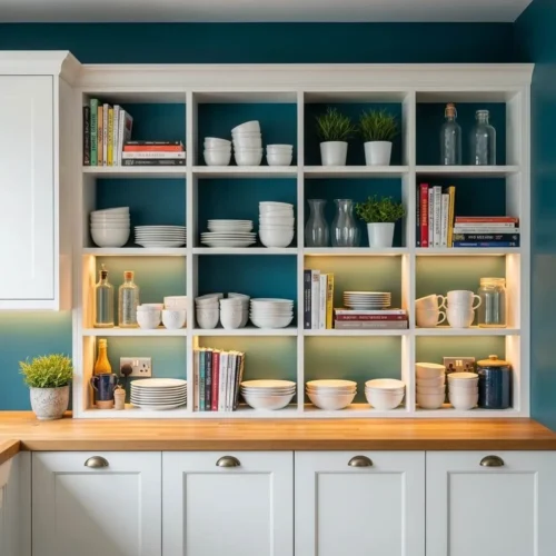 Open Shelf Display Grid