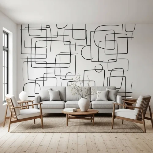 Minimalist Line Art Wall