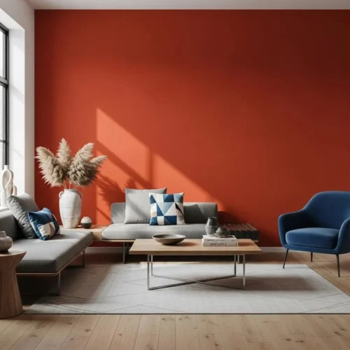 Bold Solid Paint Wall