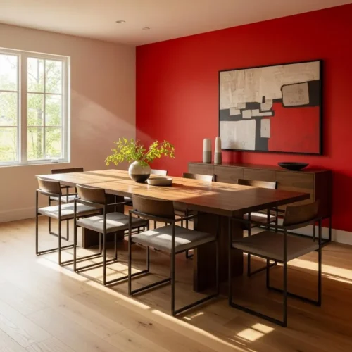 Bold Solid Paint Wall