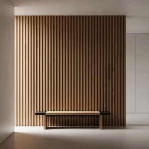 Wooden Slat Accent Wall