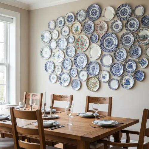 Wall with Decorative Plates