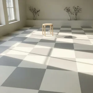 Checkerboard Painted Wall