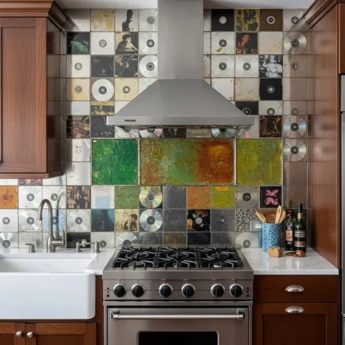 Repurposed CD/DVD Case Tile