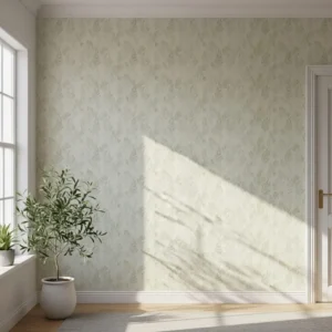 Nature-Inspired Leaf Stamp Wall