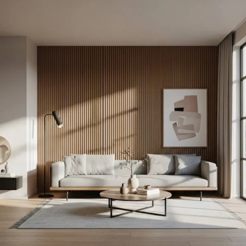 Wood Slat Accent Wall