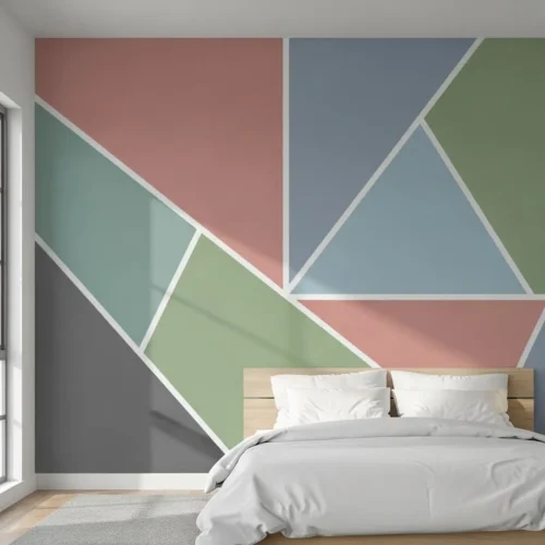 Geometric Painted Wall