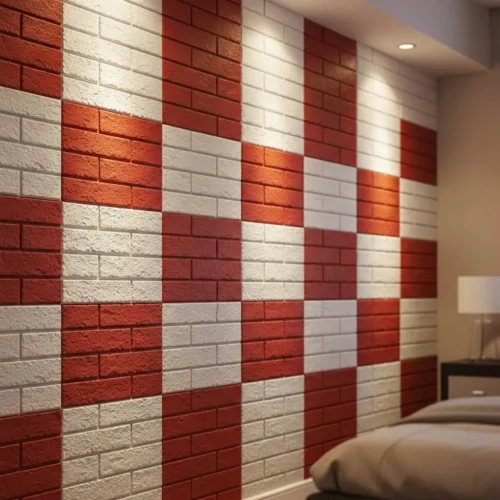 Brick-Style Panel Wall
