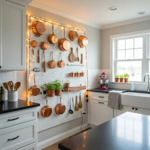 Pegboard Organizer Wall
