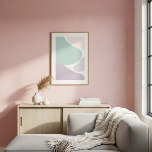 Soft Pastel Accent Wall