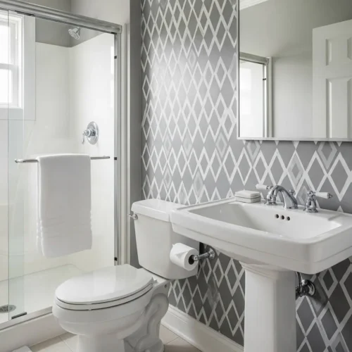 Geometric Stencil Paint